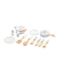 Wooden Pots & Pans 12-Piece Set