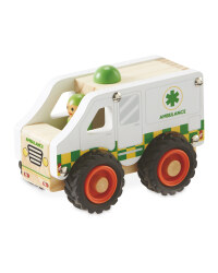 Little Town Wooden Ambulance