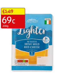 Lighter Sliced Mild Red Cheese