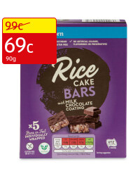 Rice Cake Bars Milk Chocolate Coated