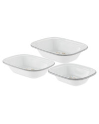 3 Pack Small Pie Design Dishes