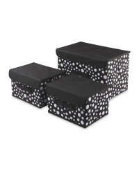3 Pack Spots Storage Boxes