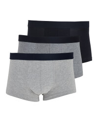 Avenue Grey & Black Hipsters 3 Pack