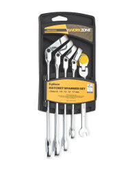 Workzone 5 Piece Ratchet Spanner Set