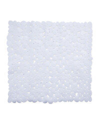 White Square Shower Suction Mat