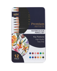 Script Watercolour Pencils 12 Pack