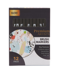 Script Brush Markers 12 Pack