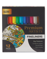 Script Fine liners 12 Pack