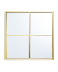 Kirkton House Mini Grid Mirror - Gold