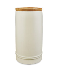 Tall Cream Kitchen Canister