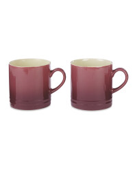Plum Stoneware Mugs 2 Pack