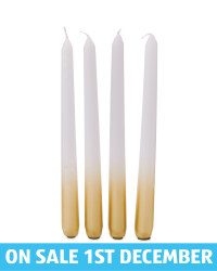 Gold Ombre Dinner Candles