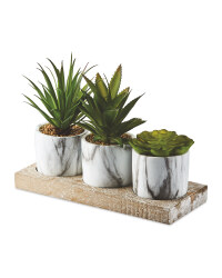 Artificial Succulent Trio