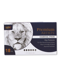 Script Charcoal Sticks 18 Pack