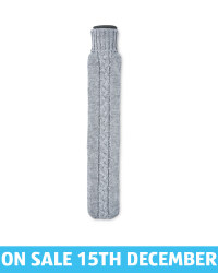Long Grey Hot Water Bottle