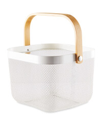White Kitchen Storage Basket