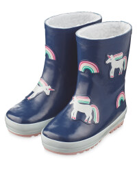 Kids' Rainbow/Unicorn Wellies