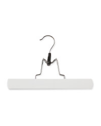 Wooden Trouser Hanger 6 Pack - White