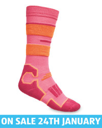 Kids' Pink Ski/Snowboard Socks
