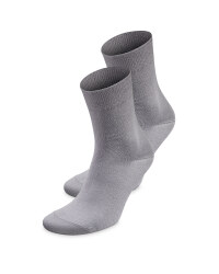 Ladies' Grey Comfort Socks 2 Pack