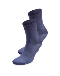 Ladies' Blue Comfort Socks 2 Pack