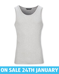 Men's Grey Thermal Tank Top