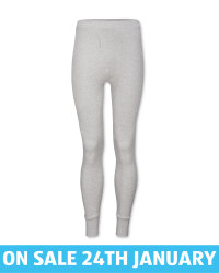 Men's Grey Thermal Long Johns