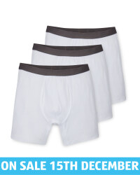 Avenue Men's White Retro Hipsters