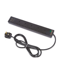 Black 5 Socket USB Extension & Lead