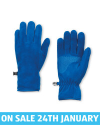 Crane Blue Fleece Gloves