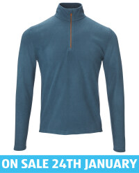 Crane Men's Blue Ski Fleece Shirt
