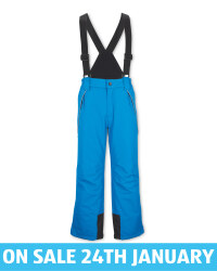 Crane Kids' Blue Ski Salopettes