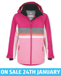Crane Kids' Rose Stripe Ski Jacket