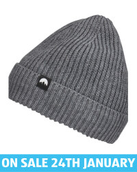 Adult's Grey Fleece Lined Beanie