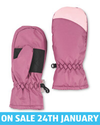 Crane Kids' Pink Mittens