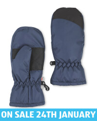 Crane Kids' Navy Mittens
