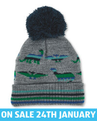 Crane Kids' Dinosaur Knit Beanie