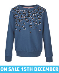 Lily & Dan Girls' Blue Sweatshirt