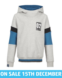 Lily & Dan Boy's Grey Marl Hoody