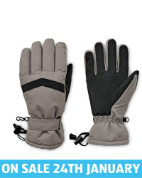 Avenue Grey/Black Ski Gloves