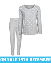 Avenue Ladies' Heart Fleece Pyjamas