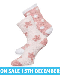Avenue Rose Fluffy Socks 2 Pack