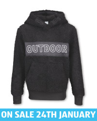 Crane Children's Black Ski Hoody
