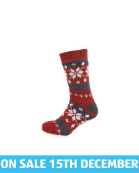 Men's Snowflake Slipper Socks
