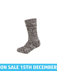 Men's Grey Slipper Socks