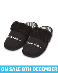 Ladies' Black Friends Slippers