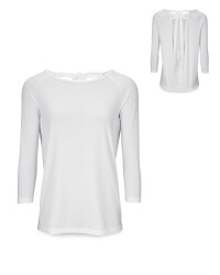 Ladies' White Yoga Top