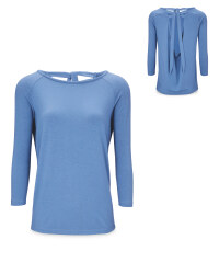 Ladies' Blue Yoga Top