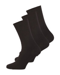 Black Diabetic Friendly Socks 3 Pack