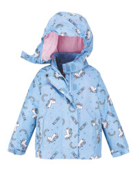 Light Blue Unicorn Infant's Raincoat